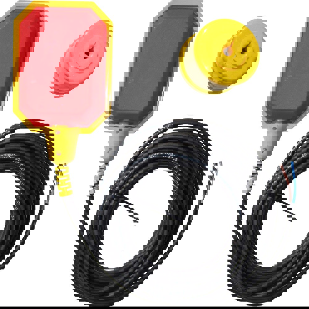 Float Switches; Pump Type: Float Switch; For Use With: Sump/Grinder Pumps; Float Style: Weighted Control Float Switch; Voltage (AC): 3.3V DC; 120V AC; 220V AC; 12V DC; Horsepower: 1/2; Amperage Rating: 13.0000; Cord Length: 16; Mount Type: Pipe Mount; Min